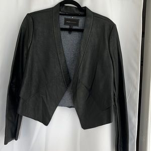 BCBG FAUX LEATHER JACKET